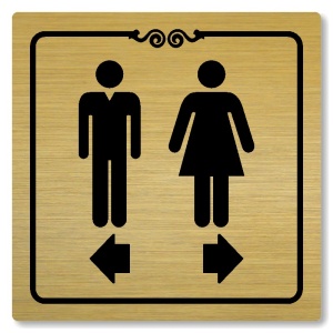 WC rozdělovník, 100x100mm, zlatá, Texas